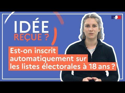 Est-on inscrit d'office sur les listes électorales à 18 ans ?